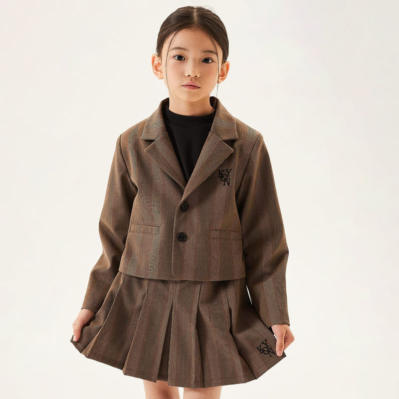 Kokoyarn - Korean Junior Fashion - #childrensboutique - Lowell Check Skirt - 12