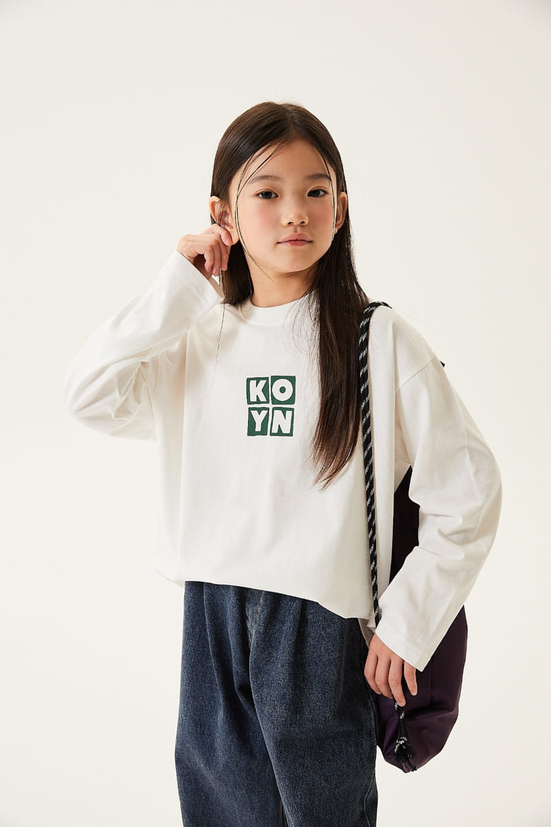 Kokoyarn - Korean Junior Fashion - #childrensboutique - Square Logo Tee - 10