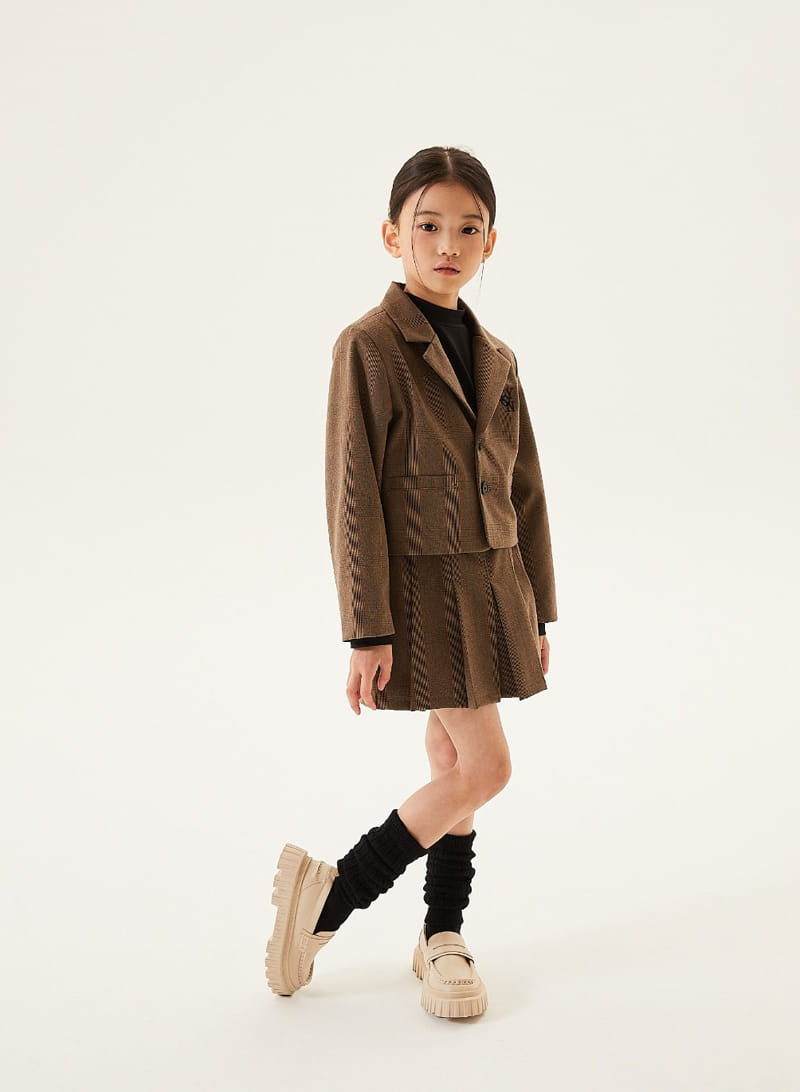 Kokoyarn - Korean Junior Fashion - #designkidswear - Lowell Check Jacket - 12