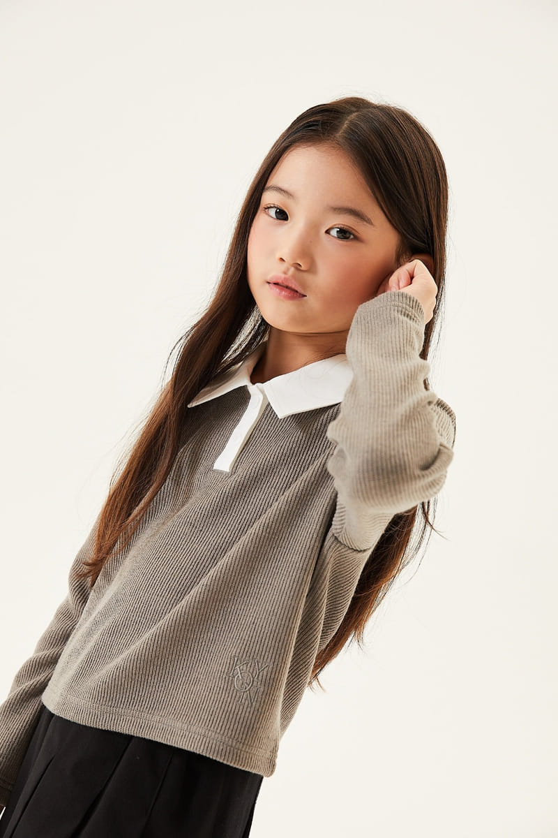 Kokoyarn - Korean Junior Fashion - #discoveringself - Collin Knit Collar Tee - 5