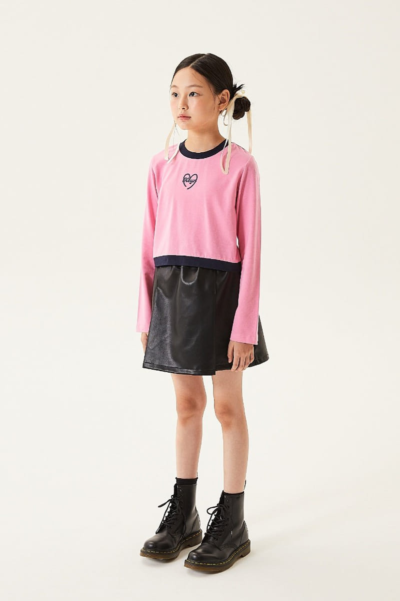 Kokoyarn - Korean Junior Fashion - #kidsshorts - Delly Heart Tee - 5