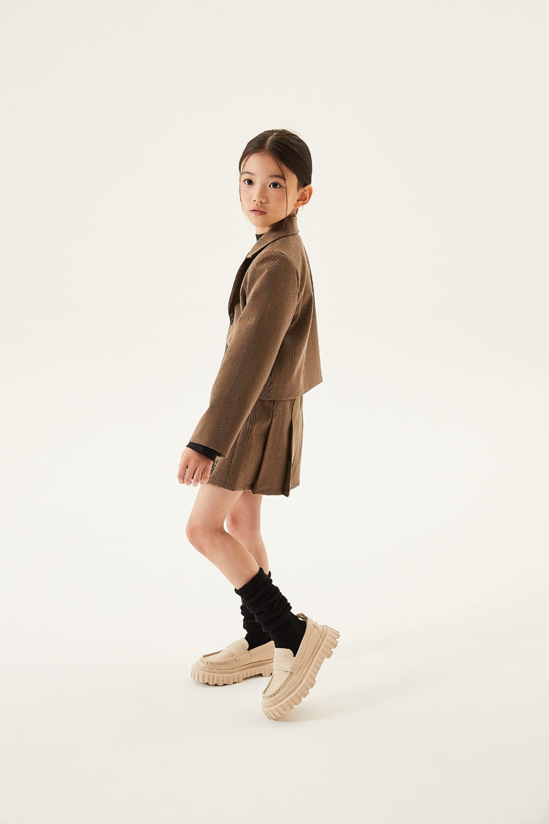 Kokoyarn - Korean Junior Fashion - #littlefashionista - Lowell Check Jacket - 4