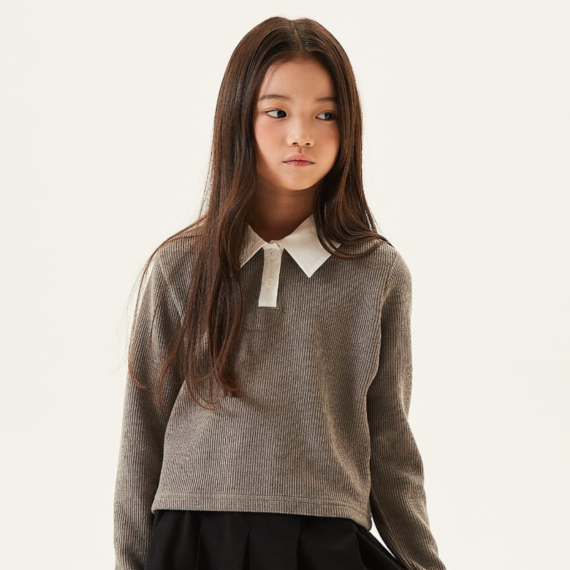 Kokoyarn - Korean Junior Fashion - #magicofchildhood - Collin Knit Collar Tee - 12