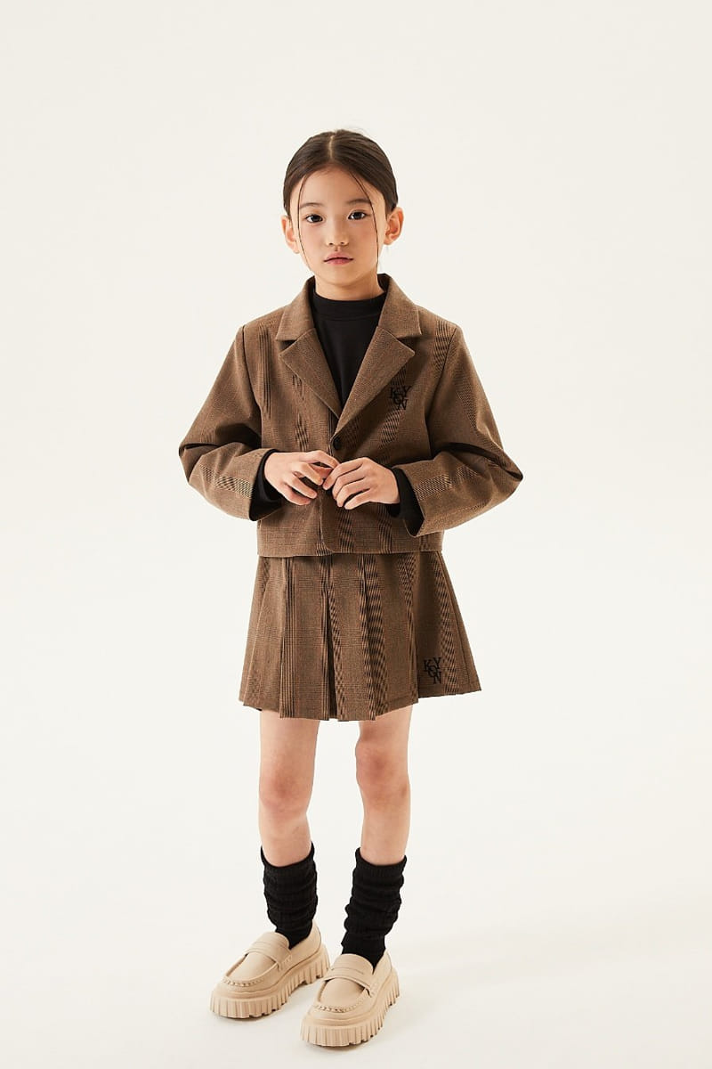 Kokoyarn - Korean Junior Fashion - #minifashionista - Lowell Check Jacket - 5