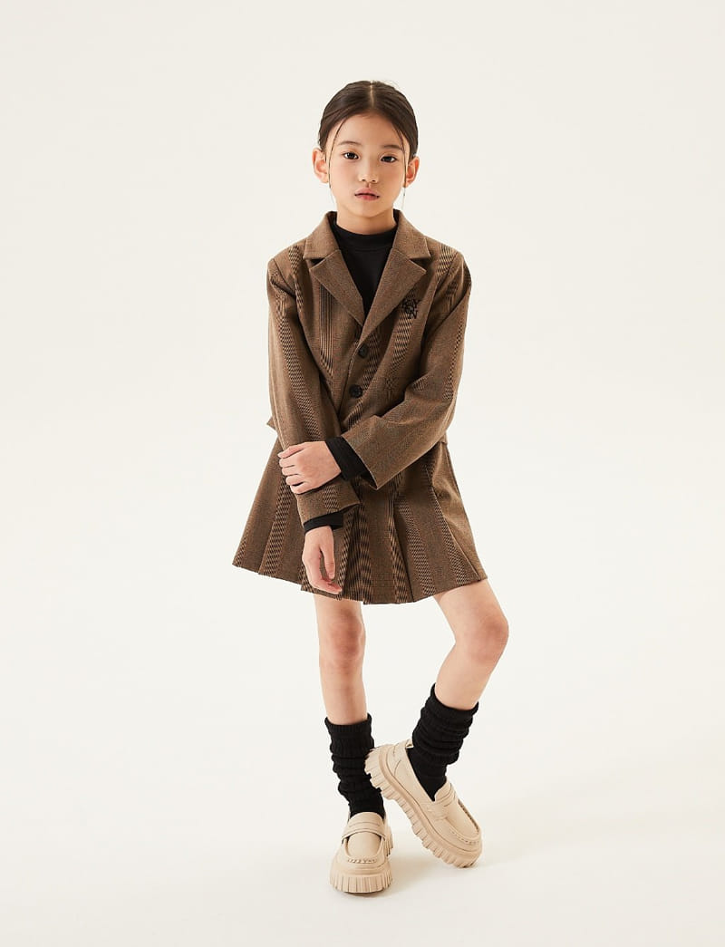 Kokoyarn - Korean Junior Fashion - #todddlerfashion - Lowell Check Skirt - 8