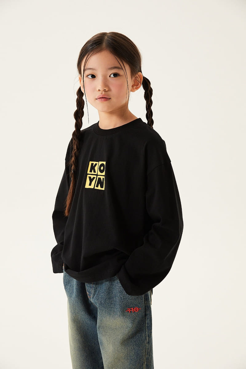 Kokoyarn - Korean Junior Fashion - #todddlerfashion - Square Logo Tee - 6