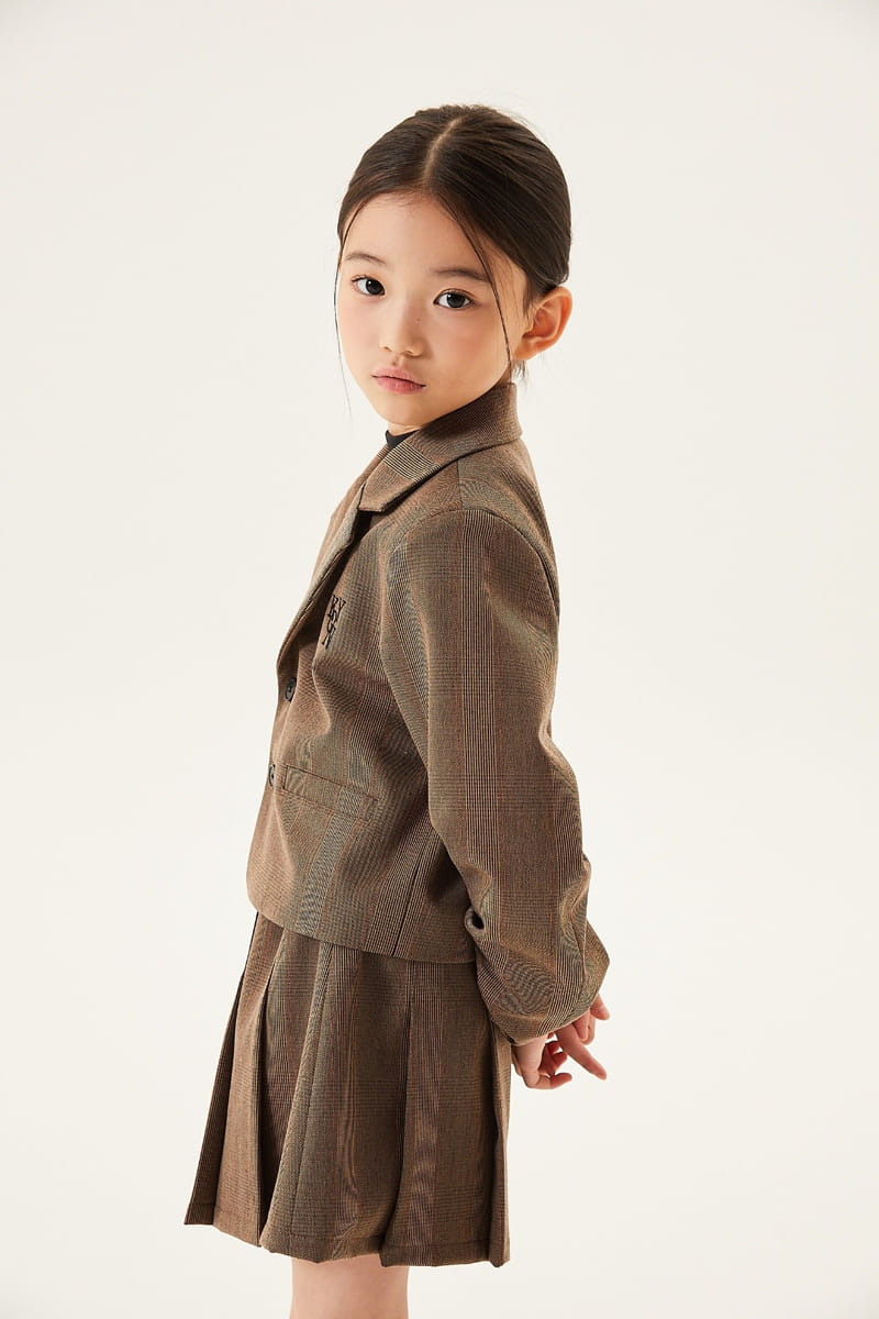 Kokoyarn - Korean Junior Fashion - #toddlerclothing - Lowell Check Jacket - 8