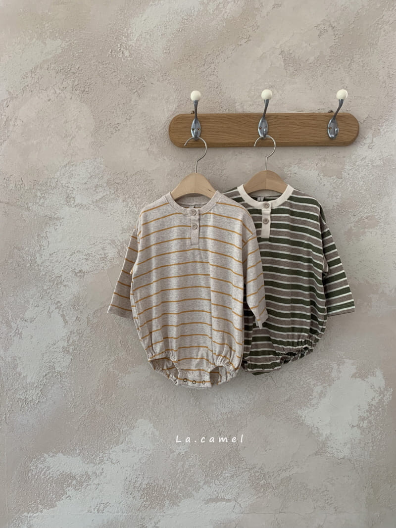 La Camel - Korean Baby Fashion - #babyboutiqueclothing - Baggle Bodysuit - 6