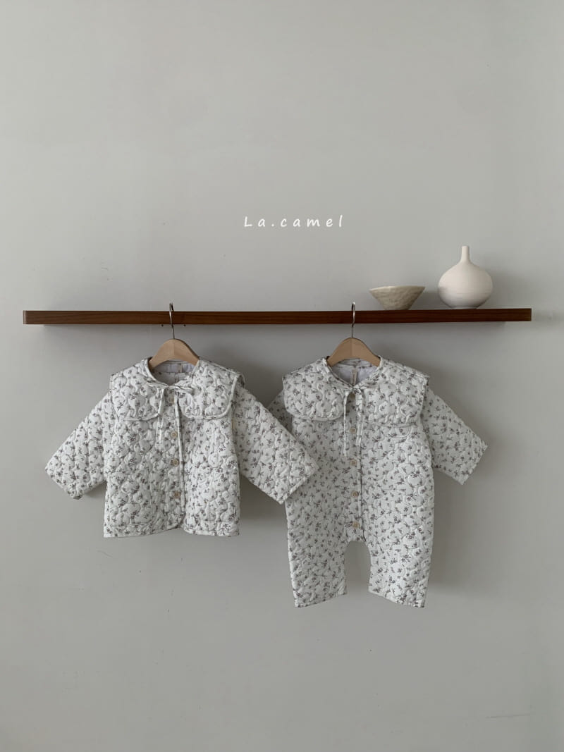 La Camel - Korean Baby Fashion - #babyoutfit - Honey Padding Bodysuit - 6