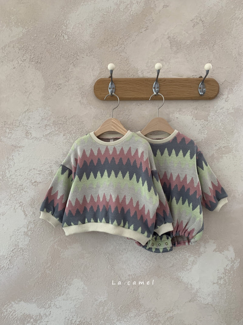 La Camel - Korean Children Fashion - #kidsshorts - Pom Knit Tee - 7