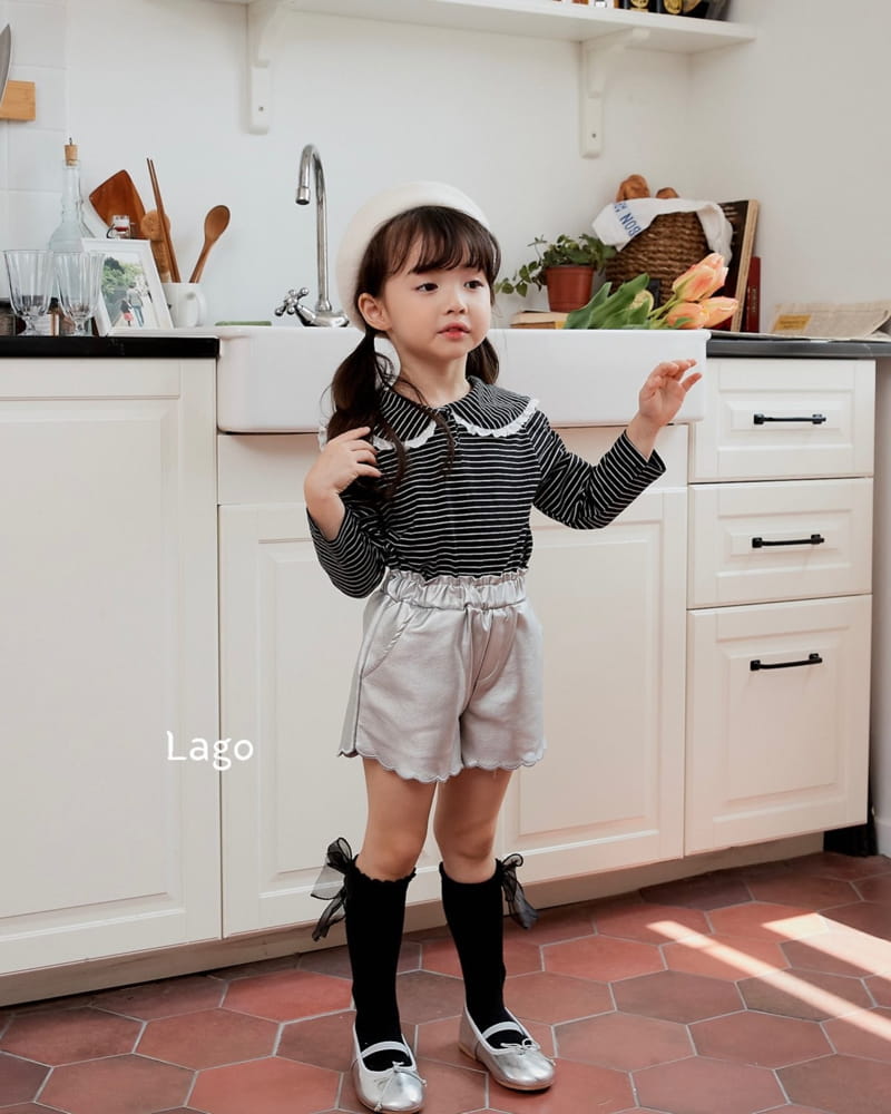 Lago - Korean Children Fashion - #Kfashion4kids - Leather Wave Pants - 7