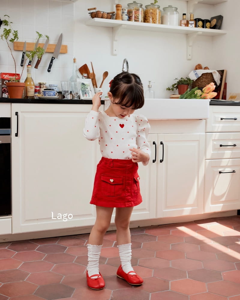 Lago - Korean Children Fashion - #Kfashion4kids - Puff Square Tee - 10