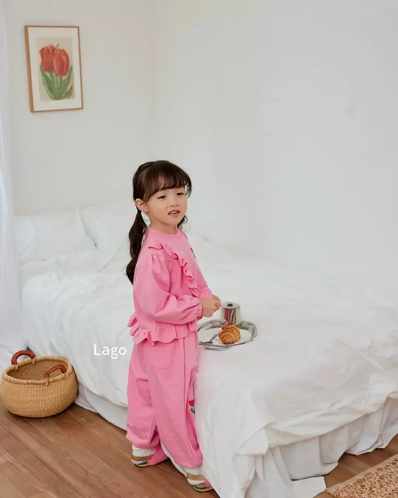 Lago - Korean Children Fashion - #Kfashion4kids - Frill Sweatshirt - 2