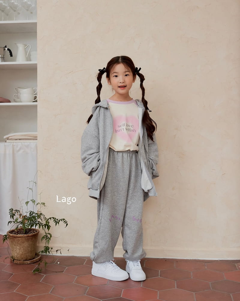 Lago - Korean Children Fashion - #Kfashion4kids - Barnie Hoody Zip-up