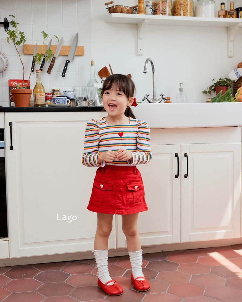 Lago - Korean Children Fashion - #childrensboutique - Puff Square Tee - 3