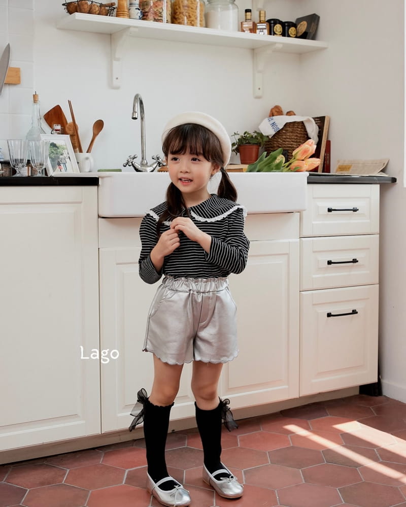 Lago - Korean Children Fashion - #designkidswear - Leather Wave Pants