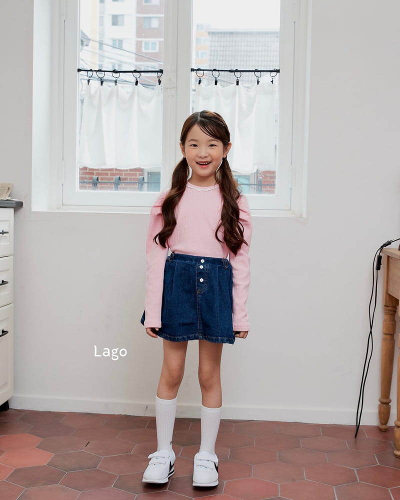 Lago - Korean Children Fashion - #designkidswear - Lace Puff Tee - 4