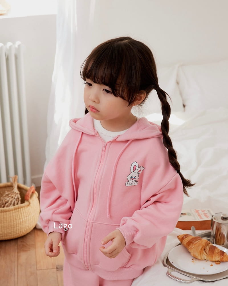 Lago - Korean Children Fashion - #discoveringself - Barnie Hoody Zip-up - 12