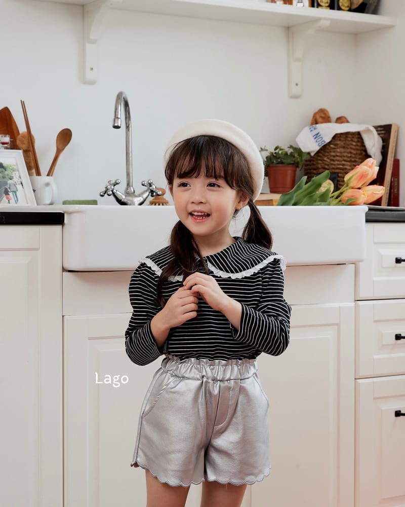 Lago - Korean Children Fashion - #fashionkids - Leather Wave Pants - 3