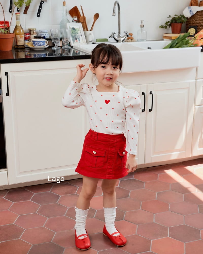 Lago - Korean Children Fashion - #fashionkids - Puff Square Tee - 6