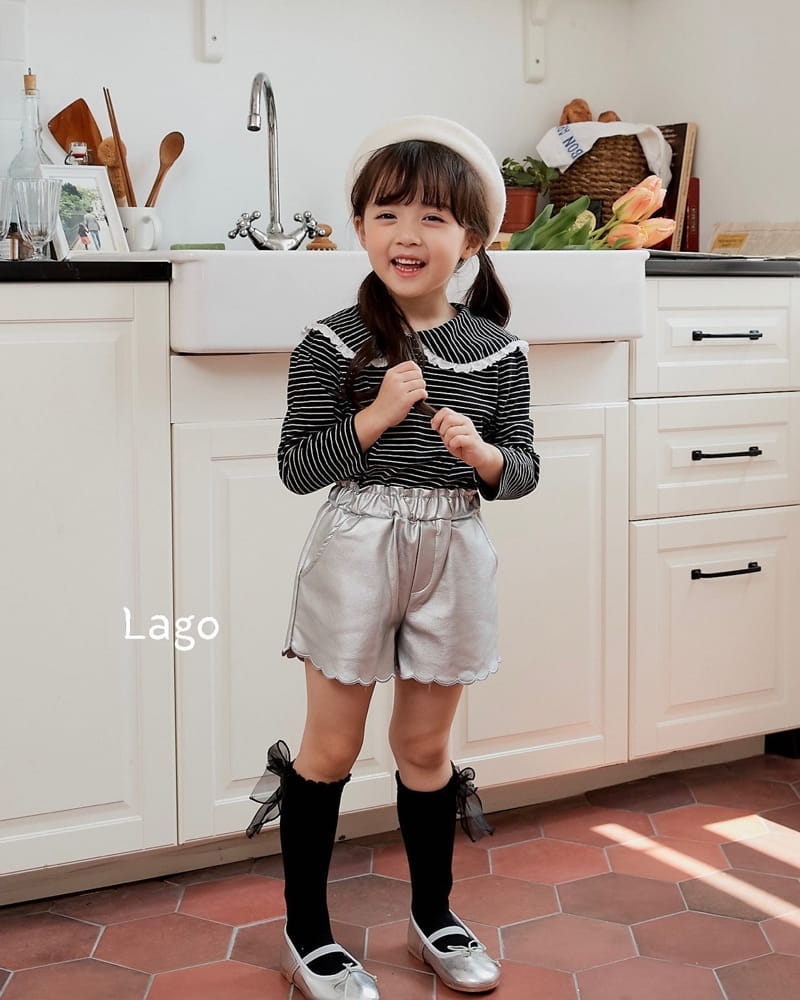 Lago - Korean Children Fashion - #kidsstore - Leather Wave Pants - 5