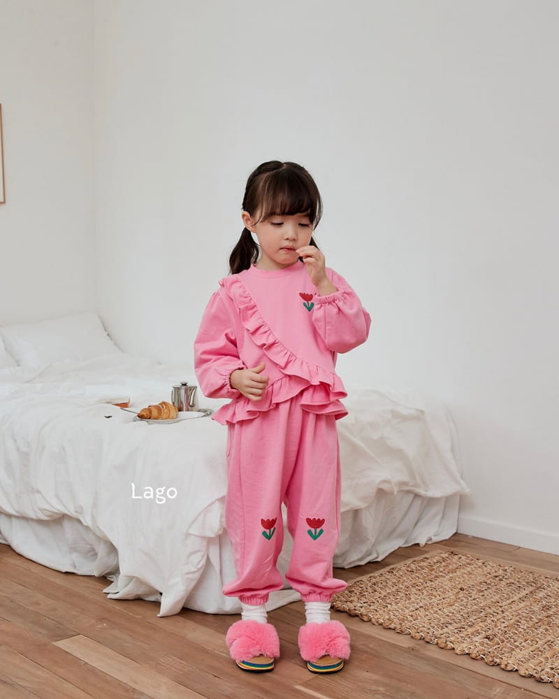 Lago - Korean Children Fashion - #kidzfashiontrend - Frill Sweatshirt