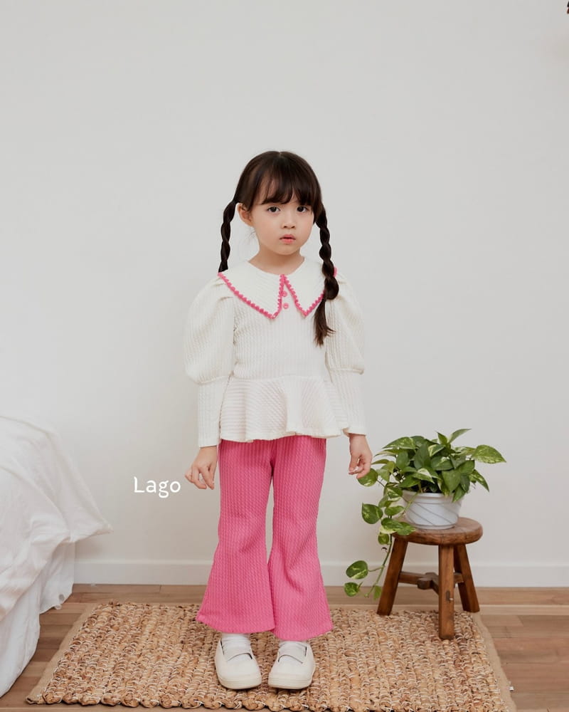 Lago - Korean Children Fashion - #littlefashionista - Melo Jacquard Blouse - 8