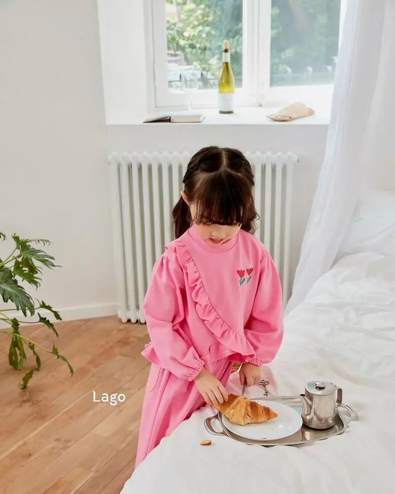 Lago - Korean Children Fashion - #littlefashionista - Frill Sweatshirt - 3