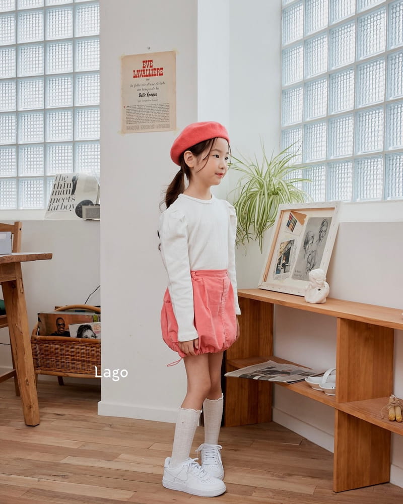 Lago - Korean Children Fashion - #magicofchildhood - Lace Puff Tee - 11