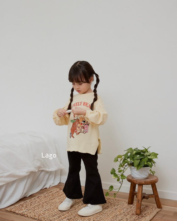 Lago - Korean Children Fashion - #magicofchildhood - Bear Long Tee