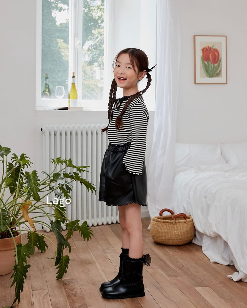 Lago - Korean Children Fashion - #minifashionista - Bootscut Stripes Tee - 11