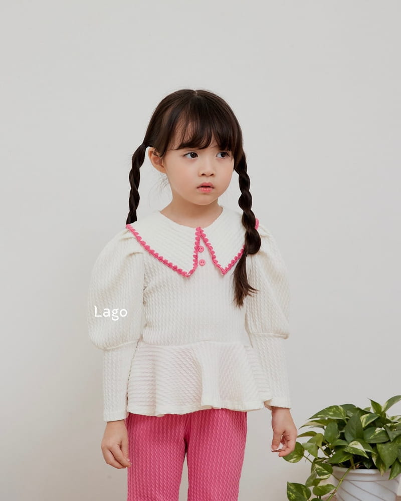 Lago - Korean Children Fashion - #minifashionista - Melo Jacquard Blouse - 10