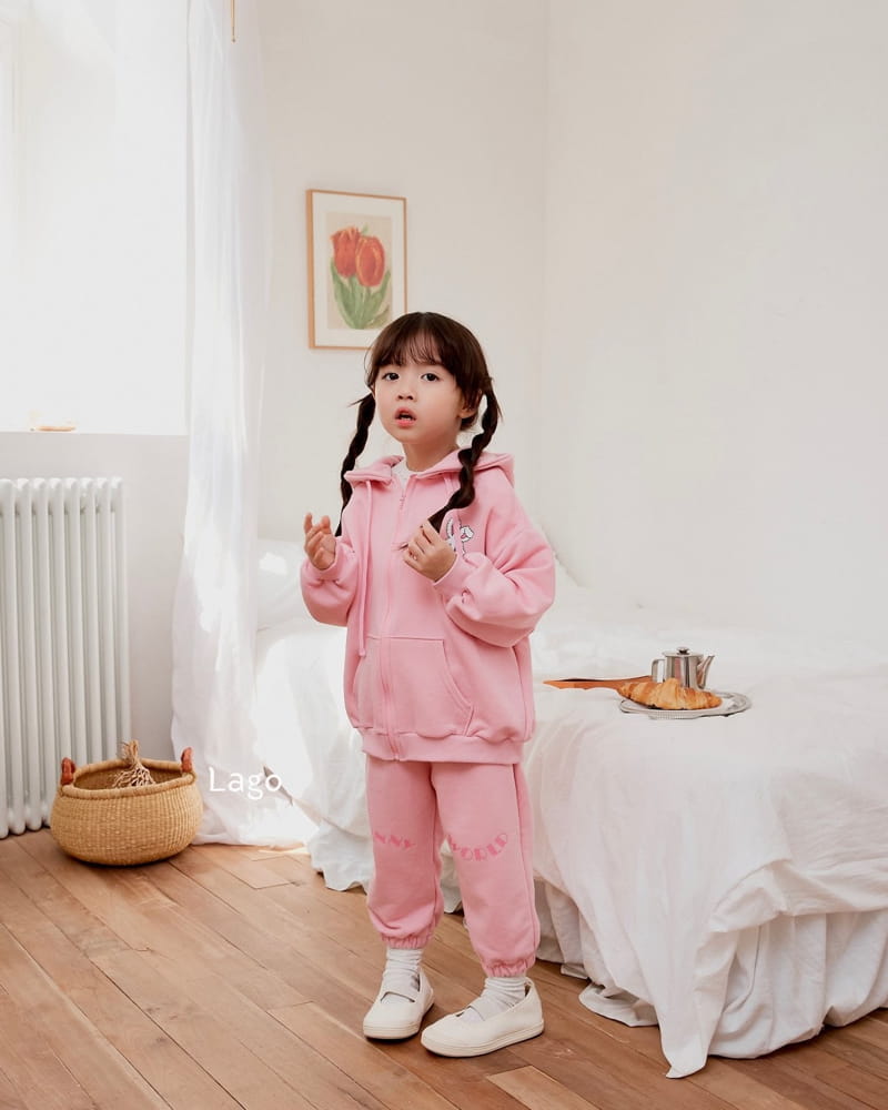 Lago - Korean Children Fashion - #magicofchildhood - Barnie Hoody Zip-up - 4