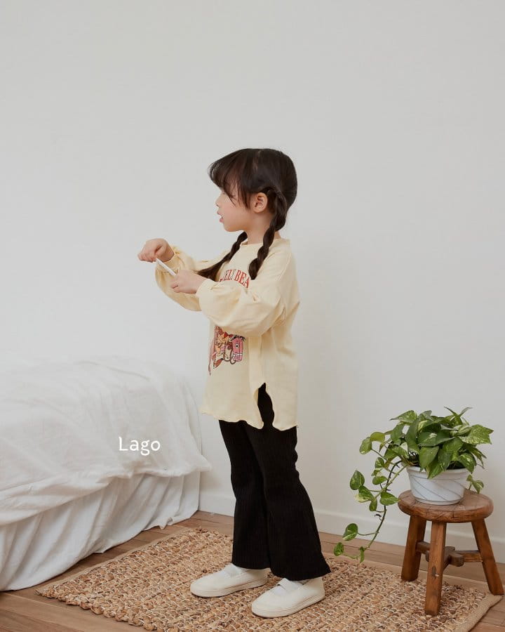 Lago - Korean Children Fashion - #minifashionista - Bear Long Tee - 2