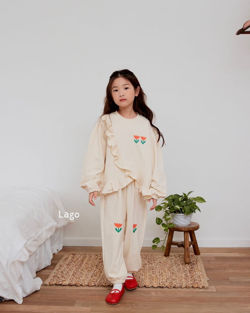 Lago - Korean Children Fashion - #prettylittlegirls - Flower Pants - 7