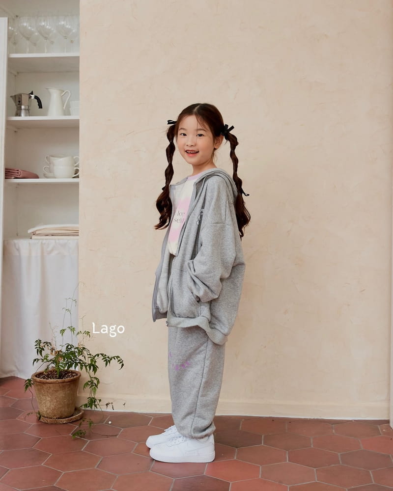 Lago - Korean Children Fashion - #prettylittlegirls - Barnie Hoody Zip-up - 5