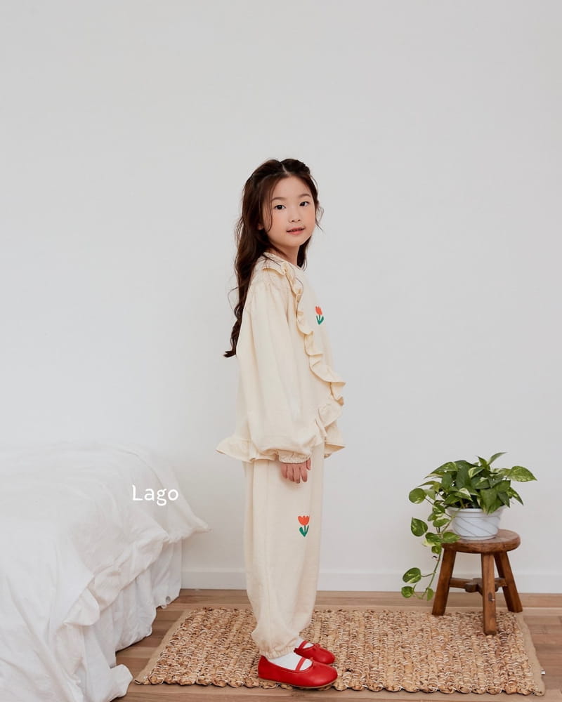 Lago - Korean Children Fashion - #stylishchildhood - Frill Sweatshirt - 9