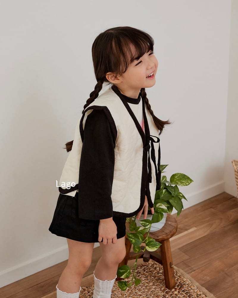 Lago - Korean Children Fashion - #todddlerfashion - Quilting Vest - 2