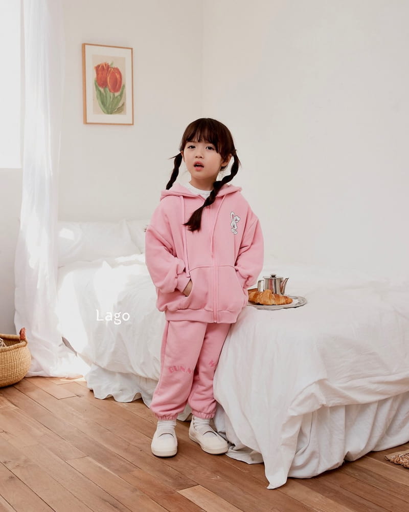 Lago - Korean Children Fashion - #todddlerfashion - Barnie Hoody Zip-up - 6