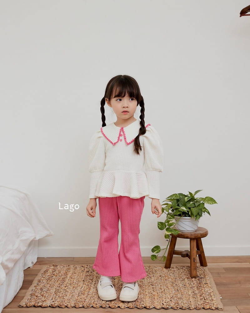 Lago - Korean Children Fashion - #toddlerclothing - Jaquard Pants - 12