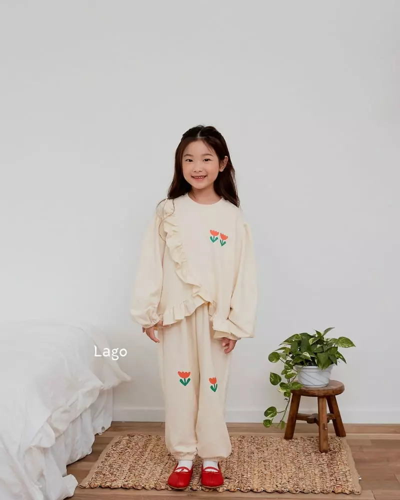 Lago - Korean Children Fashion - #toddlerclothing - Frill Sweatshirt - 8