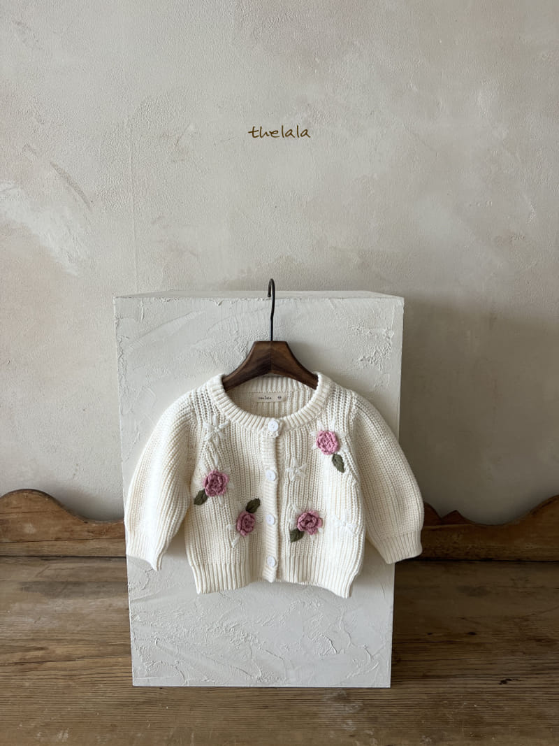 Lala - Korean Children Fashion - #Kfashion4kids - Big Flower Cardigan - 7