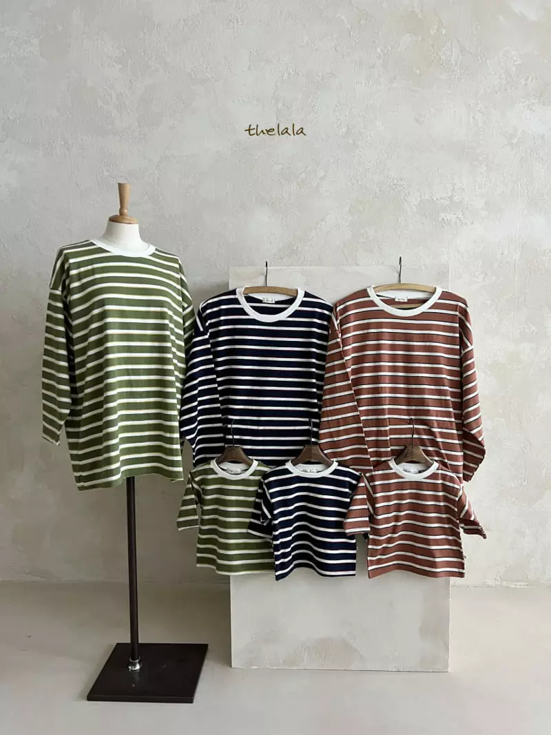 Lala - Korean Children Fashion - #discoveringself - Old Stripes Tee