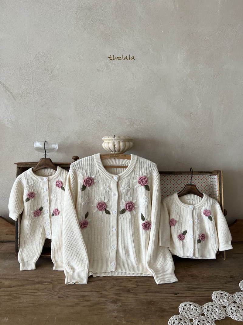 Lala - Korean Children Fashion - #discoveringself - Big Flower Cardigan - 2