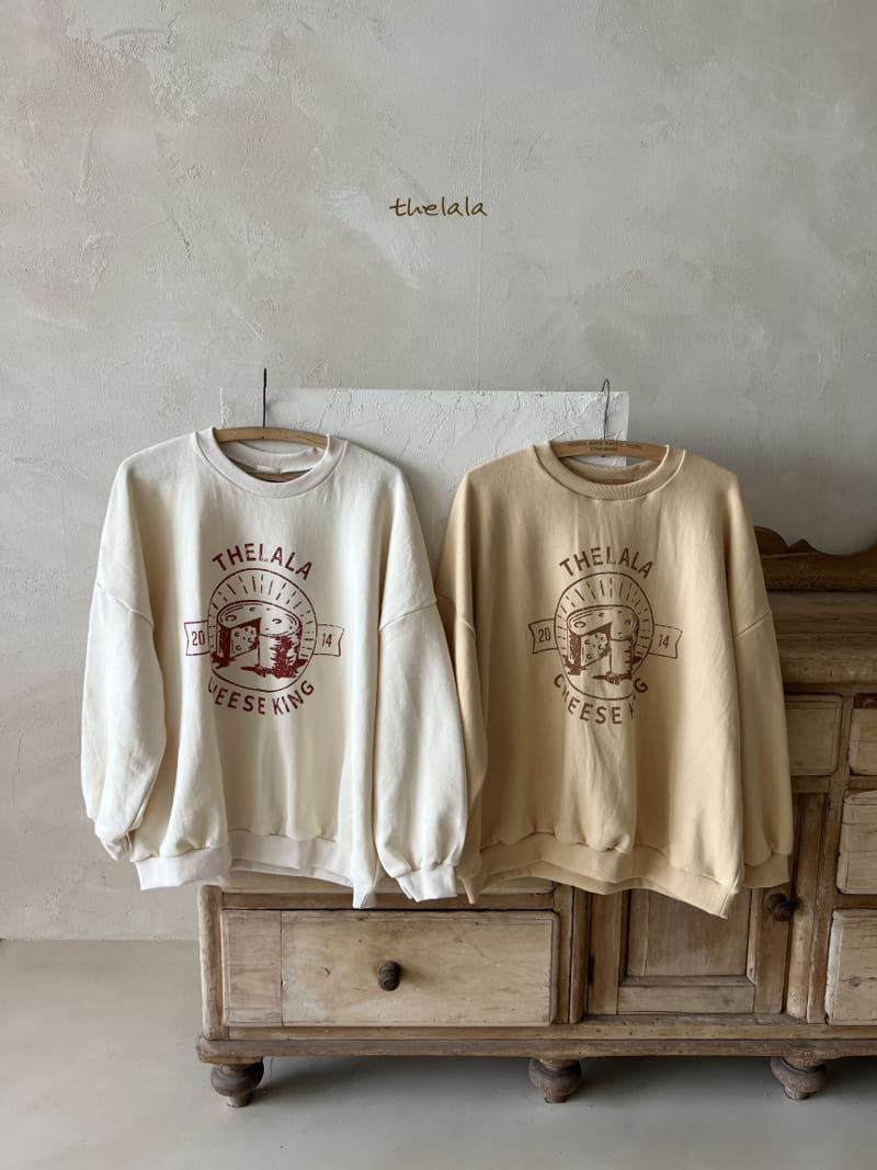 Lala - Korean Children Fashion - #fashionkids - Cheese King Sweatshirt Mom - 6