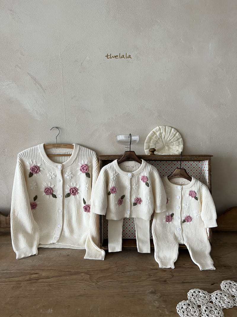 Lala - Korean Children Fashion - #fashionkids - Big Flower Cardigan - 3