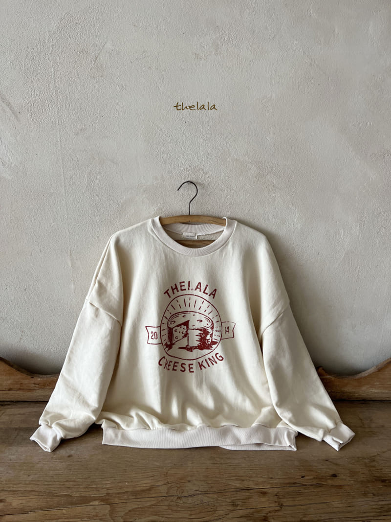 Lala - Korean Children Fashion - #kidzfashiontrend - Cheese King Sweatshirt Mom - 9