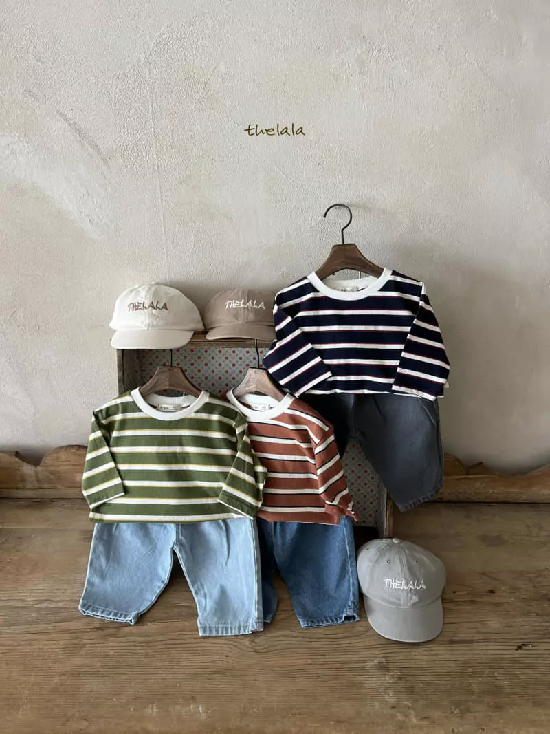 Lala - Korean Children Fashion - #littlefashionista - Old Stripes Tee - 7