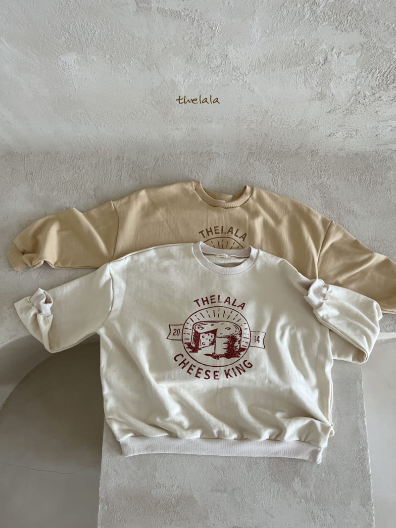 Lala - Korean Children Fashion - #littlefashionista - Cheese King Sweatshirt Mom - 11