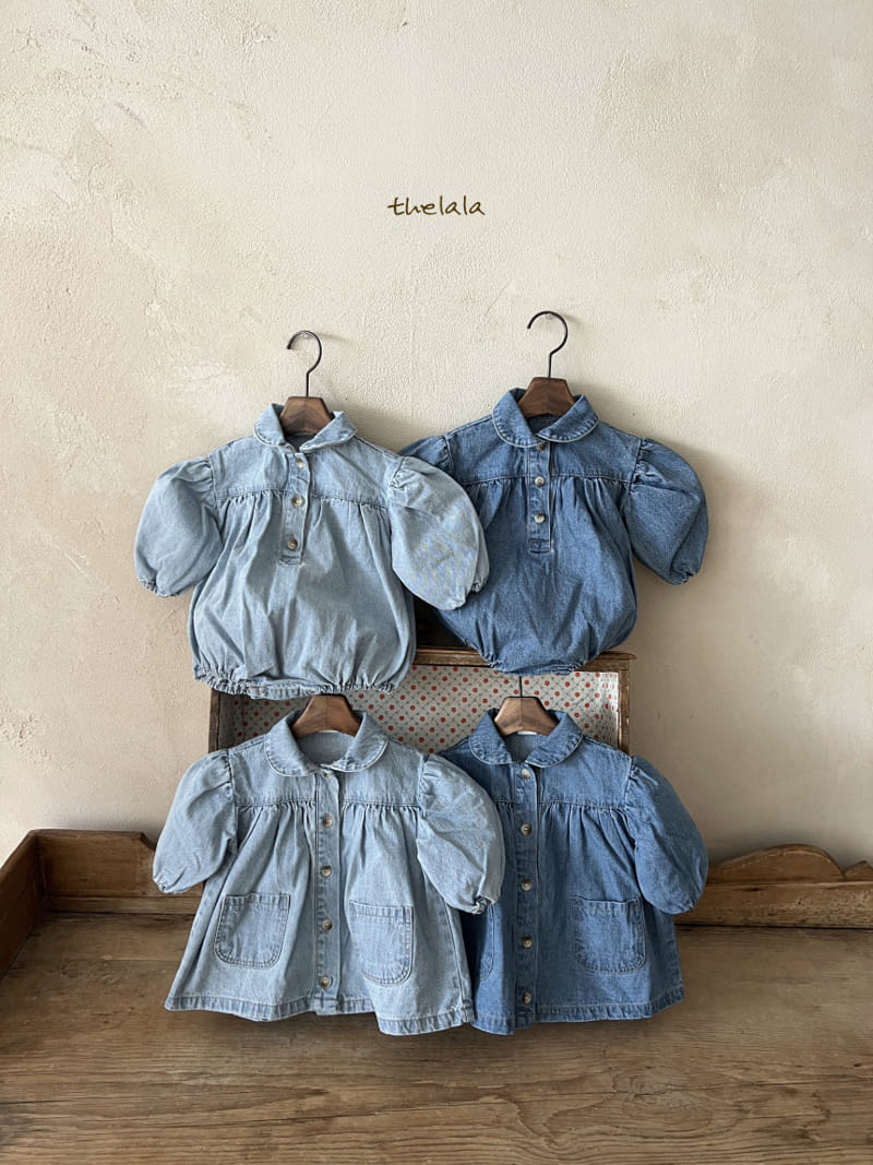 Lala - Korean Children Fashion - #littlefashionista - Lumi Denim One-piece - 2